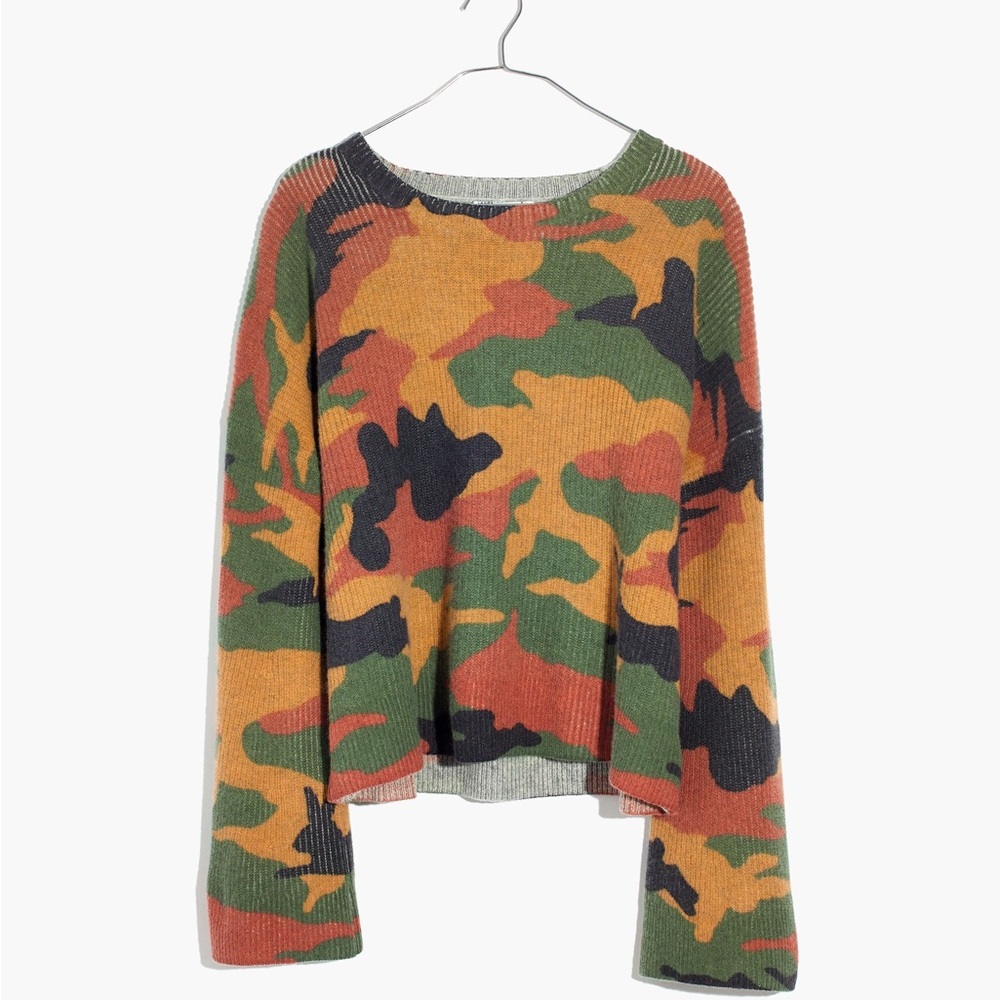 Cottontail Camo Wide-Sleeve Sweater